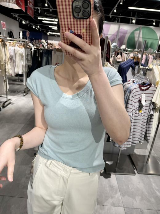 经典百搭基本款鹅蛋领T恤-纪念日百货门店同款168897991 商品图0