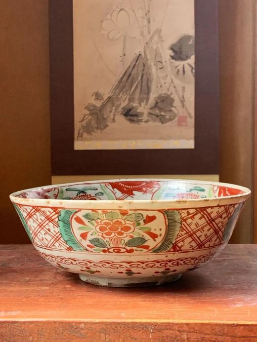 漳州窑红绿彩绘花鸟碗，顺丰包邮 商品图8