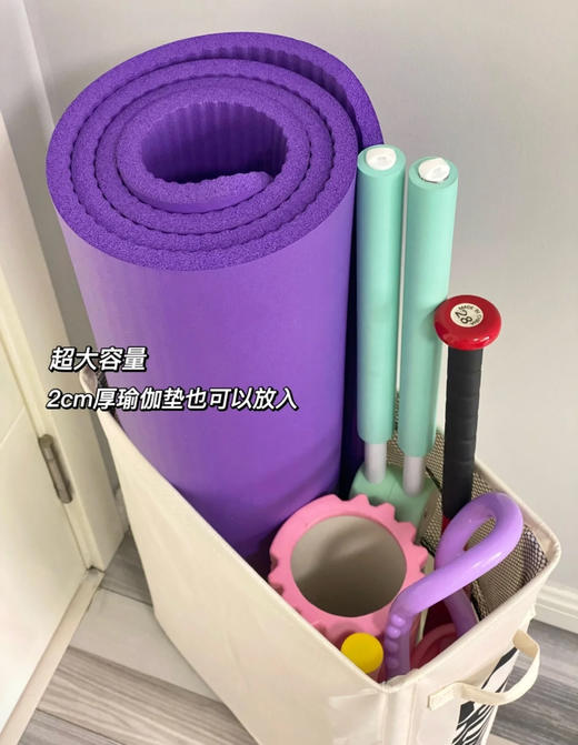 福利团💥大号滚轮收纳箱来啦❗️“瘦身式”收纳筐，你的“魔法”储物空间 【牛津布收纳筐（带滚轮）】✨洗衣篮/脏衣篓/玩具/瑜伽用品……收纳 多种不同色彩，💖适合当代年轻人的审美需求～ 商品图2