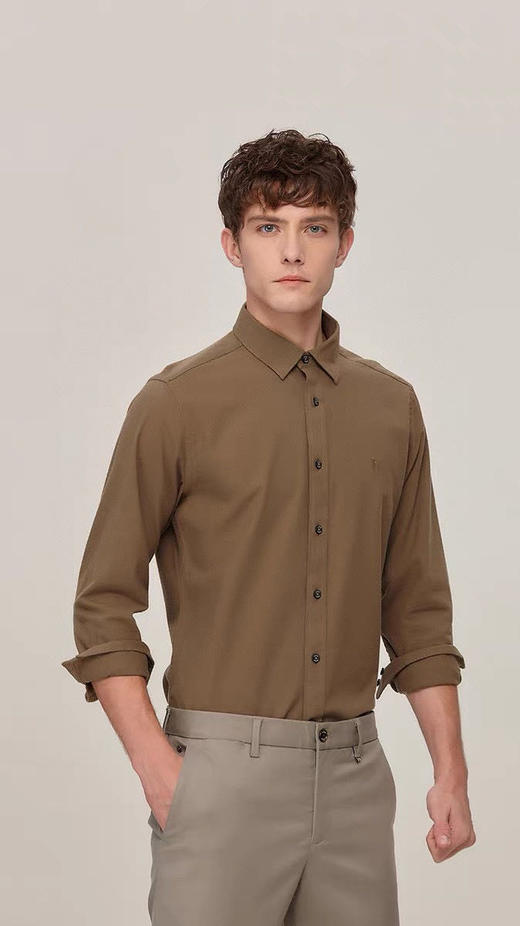 直发 当季新款 哈吉狗精品，羊毛混纺男士衬衫 商品图1