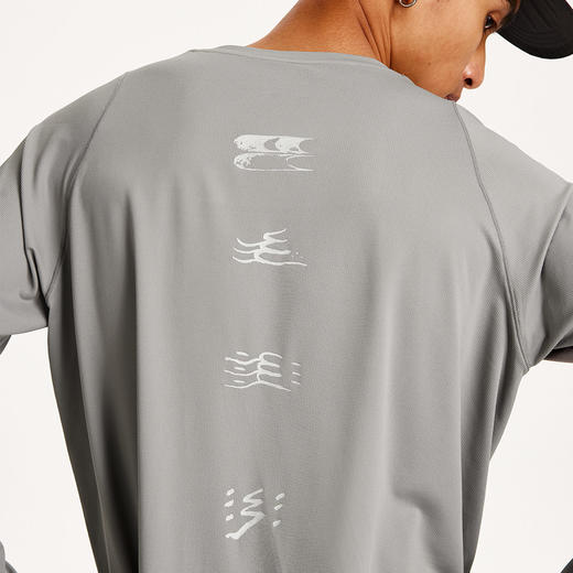 CryingCenter 河流分割吸湿速干跑步运动长袖 哭喊中心 商品图2