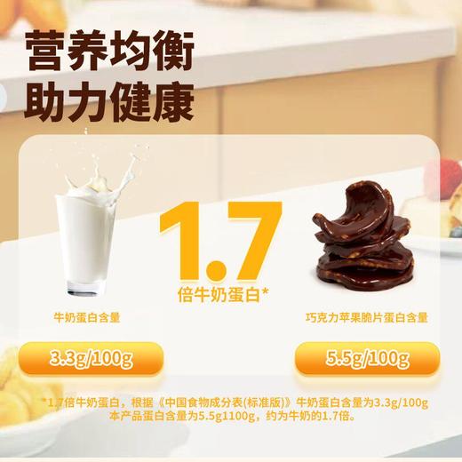 巧克力苹果脆 | 100% 新鲜苹果制作脆片 酥香脆片搭配丝滑巧克力涂层  耐吃不腻 脆爽 + 丝滑双重体验 非油炸 解馋零食 商品图12