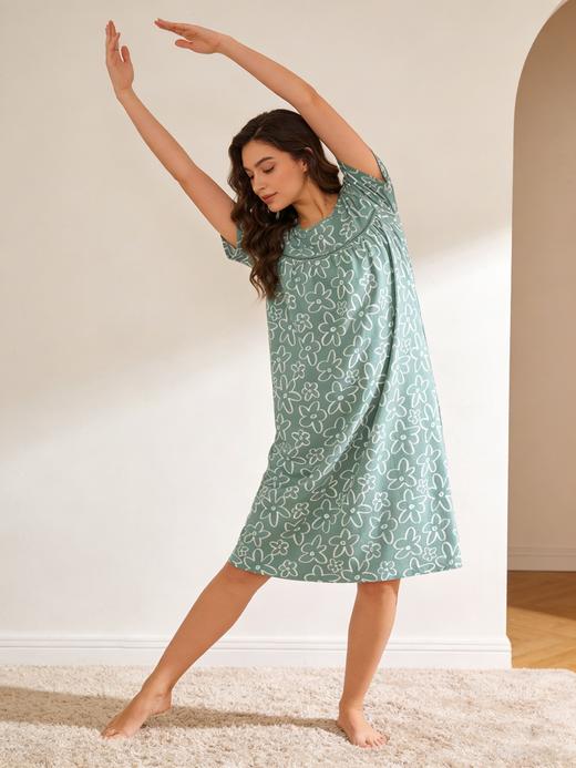 【32S棉莫单面布】SCHIESSER德国舒雅女士32S单面棉莫短袖连衣裙31/24800D 商品图2