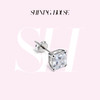 Ease·Shining系列 ShiningHouse[培育] 18k金钻石耳饰 单只 公主方形人工真钻人造钻石K金耳饰简约钻石耳饰悦己送礼臻选【此商品不支持7天无理由退货退款】 商品缩略图0
