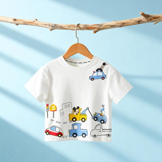 迪士尼全能车手夏季男童7A抗菌短袖T恤ZD2FS019 商品图4