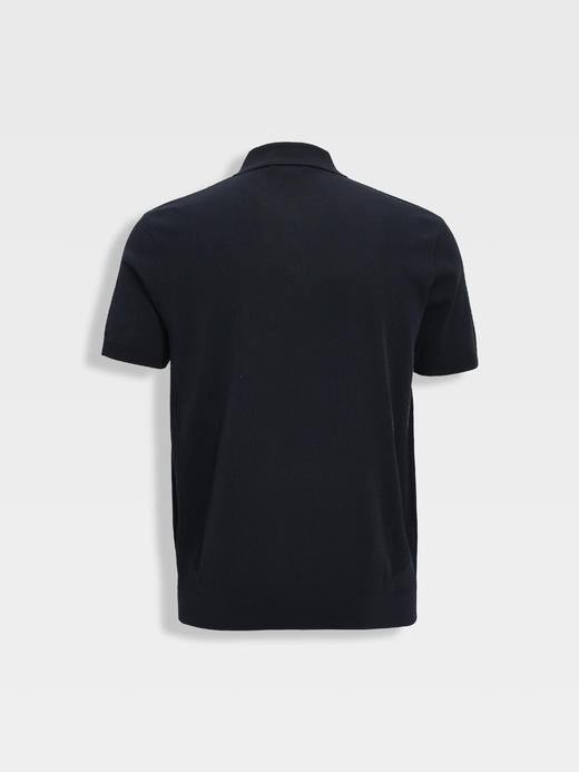 callisto白色双层领口丝棉混纺弹力T恤 商品图11