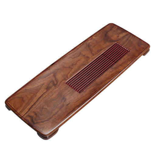 文雅茶盘/北美黑胡桃木茶盘家用高端实木日式干泡台排水茶台简约 商品图3