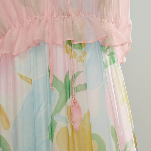 【林栖设计小店】手工钉珠|百搭多色桑蚕丝花边轻盈飘逸2026夏新款真丝衫1962168 商品图2