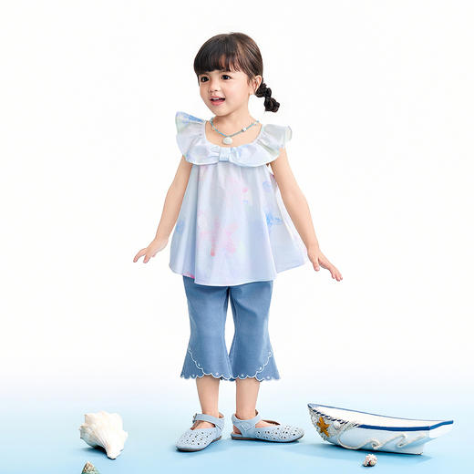 【实体店同款】女童上衣夏季新款安奈儿童装XG622194 商品图3