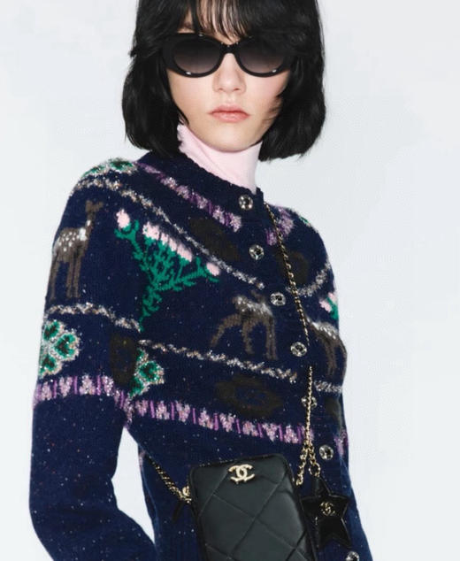 香奈儿 9179  图案双色镂空镜腿 板材复古猫眼形时尚太阳镜（JH） 商品图1