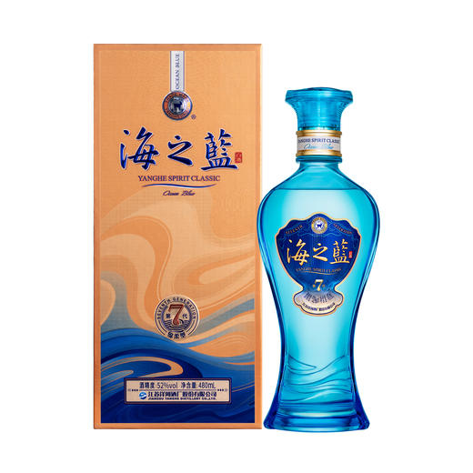 【海之蓝第七代】洋河蓝色经典海之蓝 52度480mL 商品图5