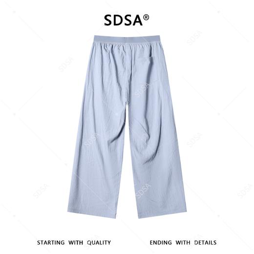 SDSA男装2026新款高贵轻奢慵懒风纯色垂感休闲裤百搭时尚裤子 商品图4