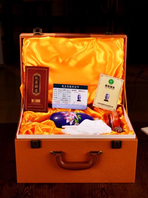 「彼达思」景泰蓝白玉兰花瓶 商品图4