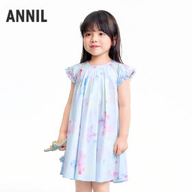 【实体店同款】女童短袖连衣裙夏季新款安奈儿童装XG623109