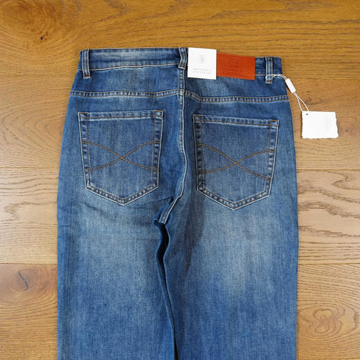 【3月20日 周末秒杀 直接调价 下单即可】Brunello Cucinelli（BC）经典五袋常规小直筒 水洗牛仔裤 男女都可穿 商品图11