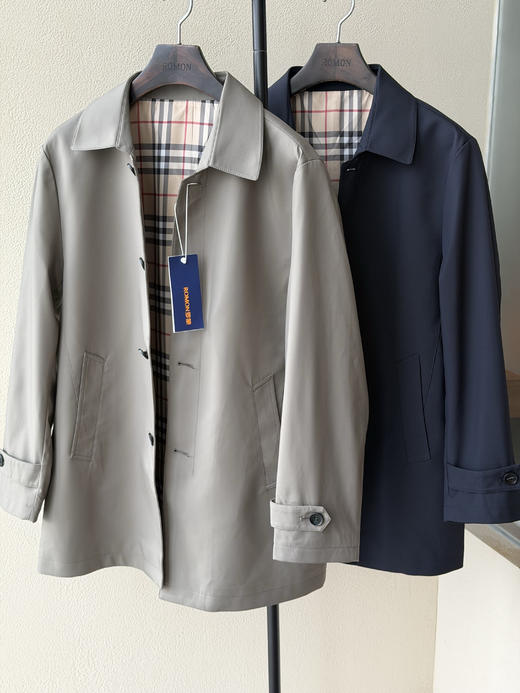 罗蒙春秋经典通勤百搭男士夹克风衣外套 商品图2