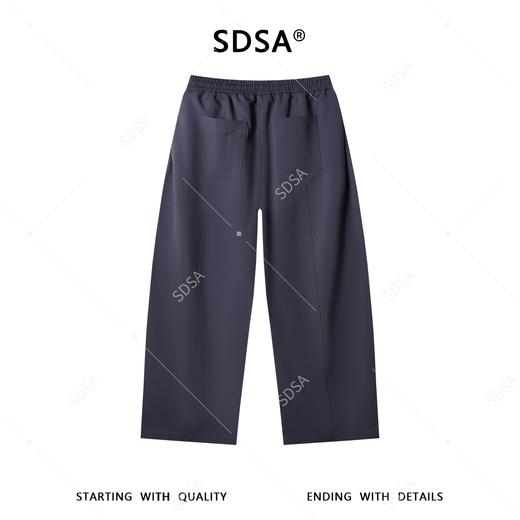 SDSA男装2026新款高贵轻奢韩版简约纯色垂感阔腿休闲裤百搭舒适 商品图4