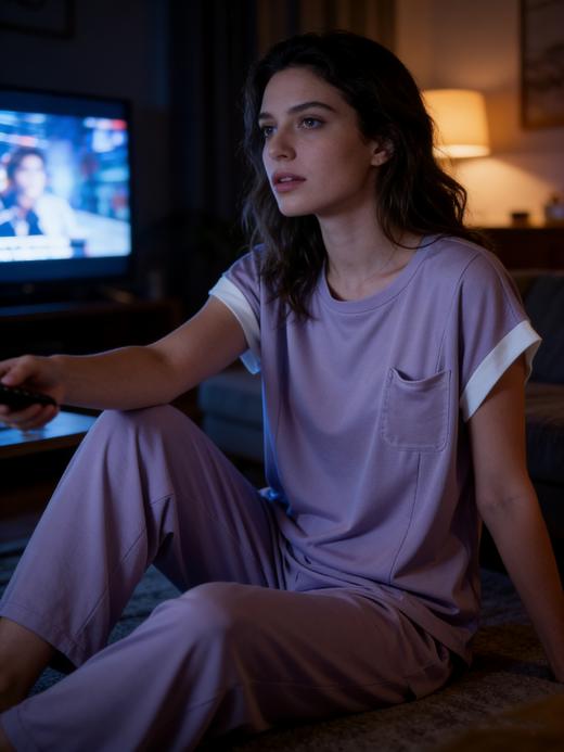 【亚纱丝罗纹粘纤】SCHIESSER德国舒雅女士亚纱丝罗纹粘纤短袖七分裤套装31/24989H 商品图2