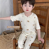【无骨工艺❗柔软亲肤】A类儿童睡衣男孩新款夏季薄款优可丝七分袖套装男童家居空调服韩。rh 商品缩略图0