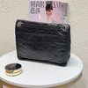 YSL Niki Shopping Bag 中号 黑银 油蜡牛皮 斜挎包 商品缩略图1