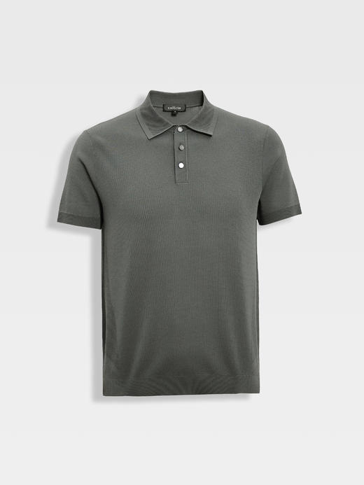 callisto白色双层领口丝棉混纺弹力T恤 商品图5