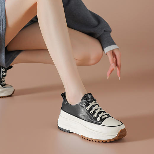 春季新款厚底小白鞋百搭增高显瘦休闲鞋 商品图5