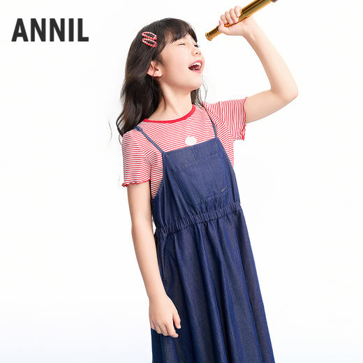 【实体店同款】女童吊带连衣裙夏季新款安奈儿童装AG623137 商品图1