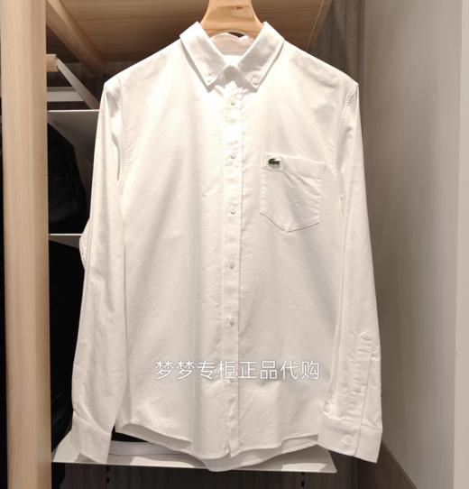 鱼 新款纯棉舒适百搭口袋刺绣纯色长袖衬衫 Z-15882 商品图6