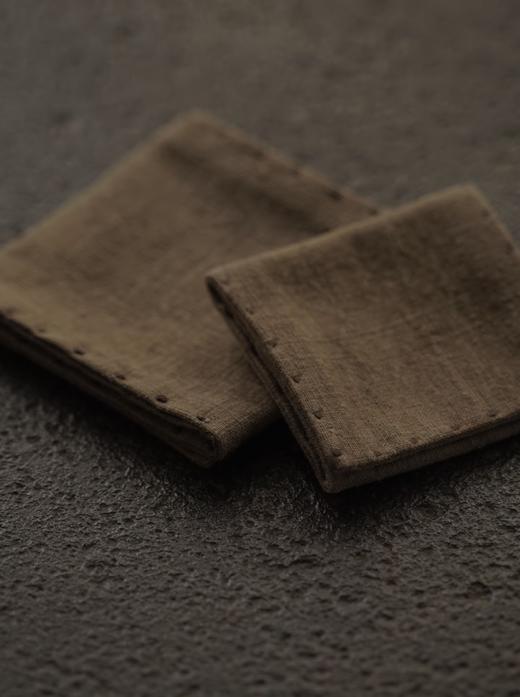 清如许优选｜植物染手织布三折吸水茶巾 壶垫杯垫隔热垫 商品图4