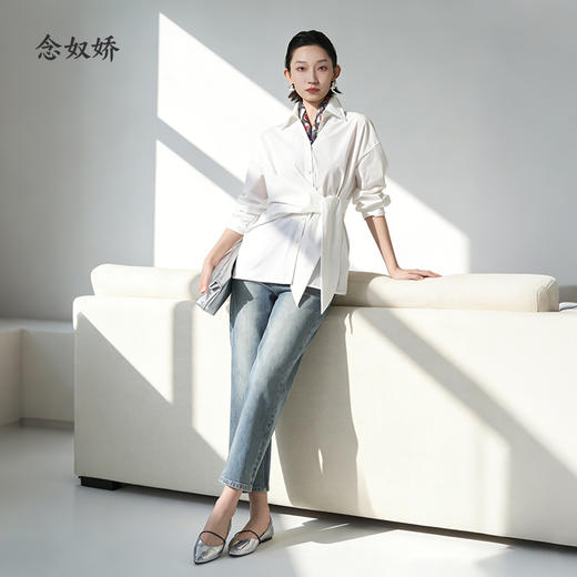 【商场同款】CNT6335 “ 法棍裤 ”  9分法棍裤， 穿出轻盈和干练 牛仔裤 商品图3