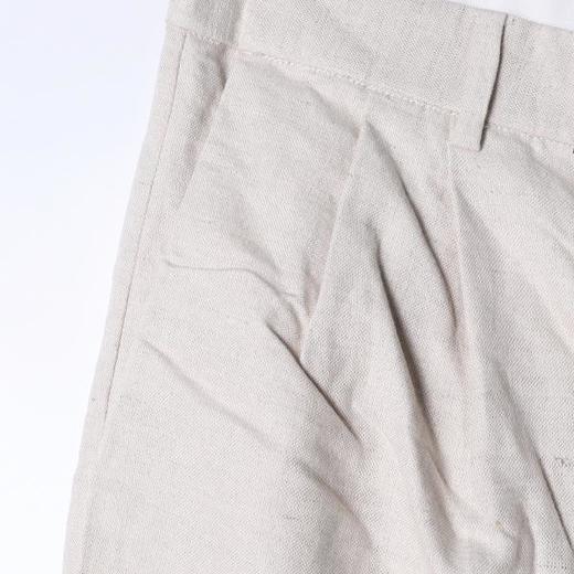 SDSA男装2026新款高贵轻奢简约纯色老钱麻棉褶皱休闲裤百搭时尚 商品图2