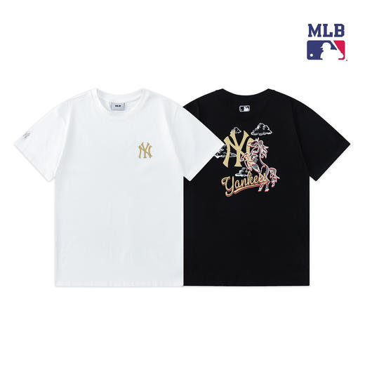 MLB马年新款印花新禧贺岁系列情侣短袖 MLB1601 商品图2