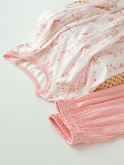 7A级抗菌!!莱赛尔天丝七分袖家居服套装(110-160码)★ 商品图2