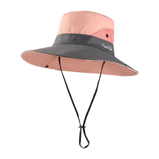 加长帽檐 周全防护 户外旅游 钓鱼高颜值太阳帽 全面防晒 防紫外线遮阳渔夫帽 商品图3