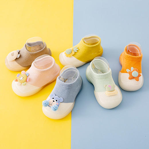 宝宝学步鞋春夏新款婴儿软底袜0-3岁男女童防滑不掉跟室内地板鞋 商品图2