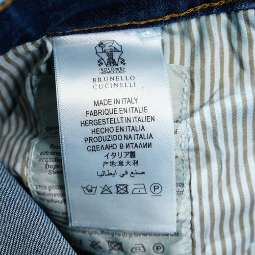 【3月20日 周末秒杀 直接调价 下单即可】Brunello Cucinelli（BC）经典五袋常规小直筒 水洗牛仔裤 男女都可穿 商品图5