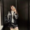 重磅渠道    miu夹克   男女同款  撞色拼接连帽拉链外套 春季薄款！再生尼龙桑蚕丝混纺 商品缩略图3