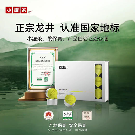 【新品春茶】小罐茶银罐绿茶2026新茶特级龙井绿茶15罐礼盒装 商品图0