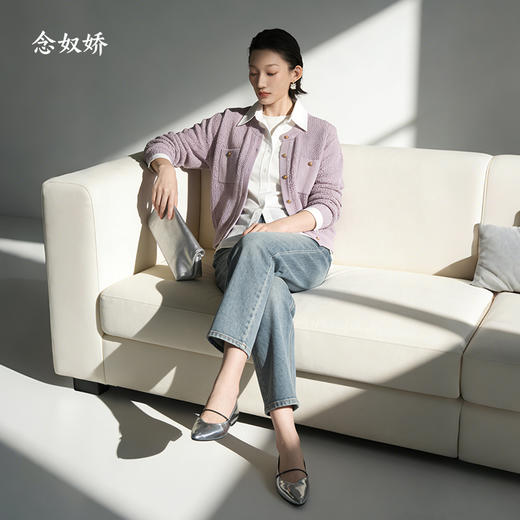 【商场同款】CNT6335 “ 法棍裤 ”  9分法棍裤， 穿出轻盈和干练 牛仔裤 商品图4