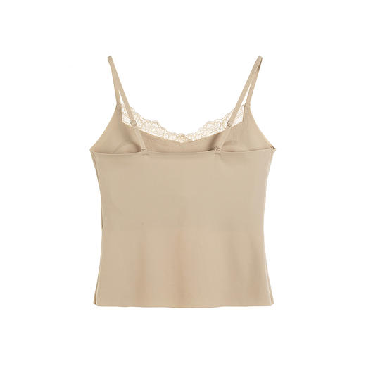 【林栖设计小店】花间浅语|肤色简约百搭镂空花边蕾丝2026春新款吊带背心T1961402 商品图1