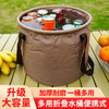 自营（北京董礼）-汉乐美途折叠水桶HL-0820 展开:330*250mm; 收纳:中330*20mm 商品缩略图0