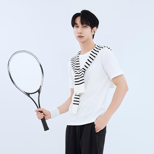 【新品上新】HX 夏季圆领短袖T恤合体版型S102522651101/02 商品图9