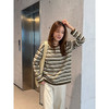 2603314    “航海风”松弛 圆领条纹上衣 商品缩略图0