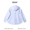 SDSA男装2026新款高贵轻奢韩版简约长袖衬衫竖纹披肩设计百搭衬衣 商品缩略图4