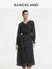 三石一澜SANCELAND乔其真丝连衣裙SK14104011 商品缩略图0