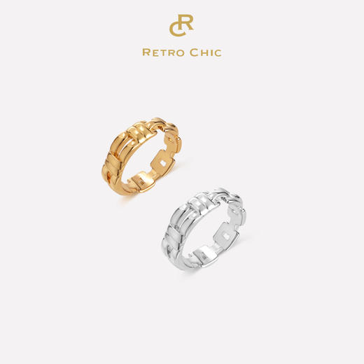 Ancient Rome古罗马时期 | 罗马链条戒指14/16码（金银2色） 商品图0
