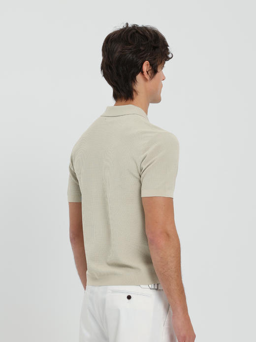 callisto紫色燕子领长绒棉弹力T恤 商品图9