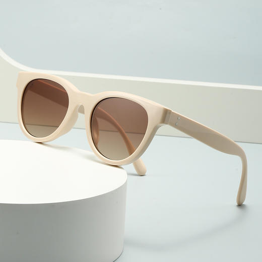 姿森高端板材网红防晒墨镜女士2025新款尼龙防紫外线太阳眼镜8056 商品图1