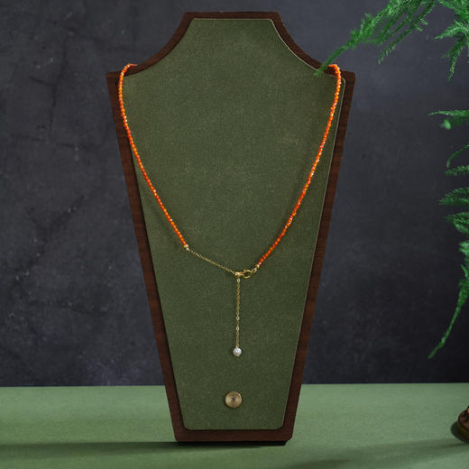 子佩集【时空沙漏】银S925珍珠AOYA奥雅项链【SGN0550003】13*19mm大珠巴洛克2512 商品图2