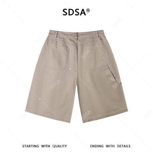 SDSA男装2026新款高贵轻奢休闲百搭纯色大口袋工装短裤韩系裤子 商品图4